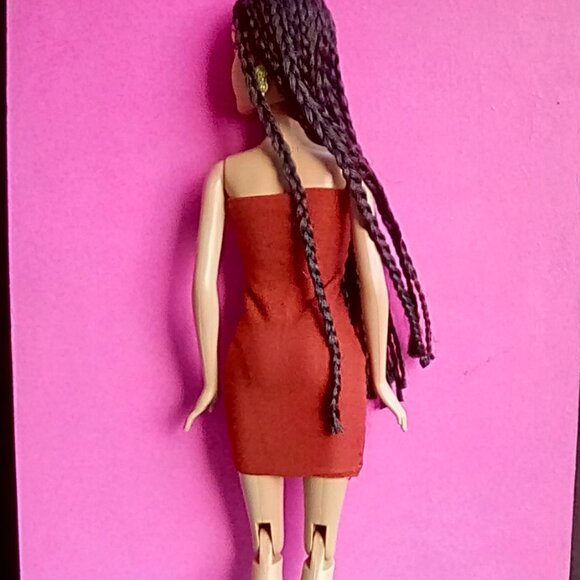 Custom Doll with cornrows braids hair & dress My Scene OOAK - Picture 8 of 8